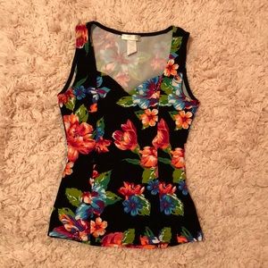 Junior’s A’GACI sleeveless floral top
